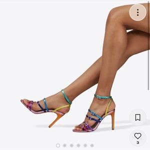 Kurt Geiger London Womens Pierra Strappy Sandal Multi